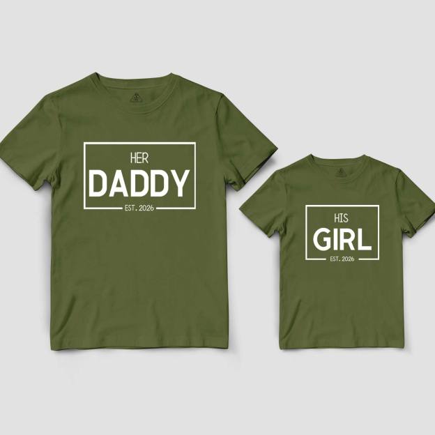 Daddy Boy Girl T-Shirts For Dad And Me