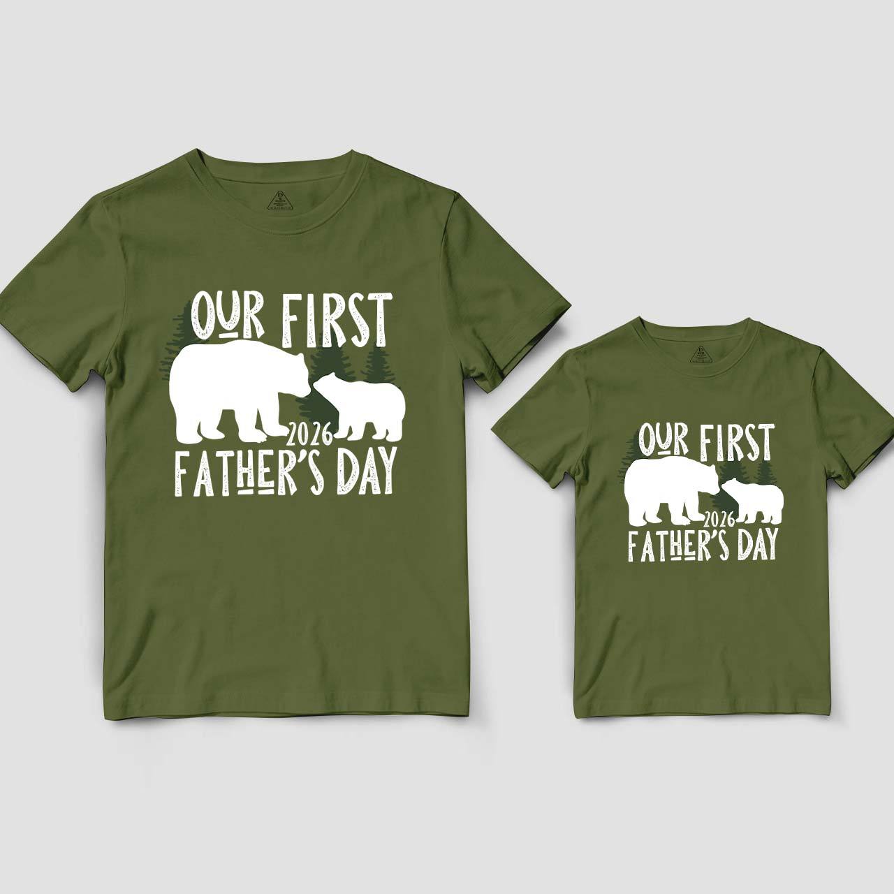 Big Bear First Father's Day Together Daddy And Me Matching Shirt