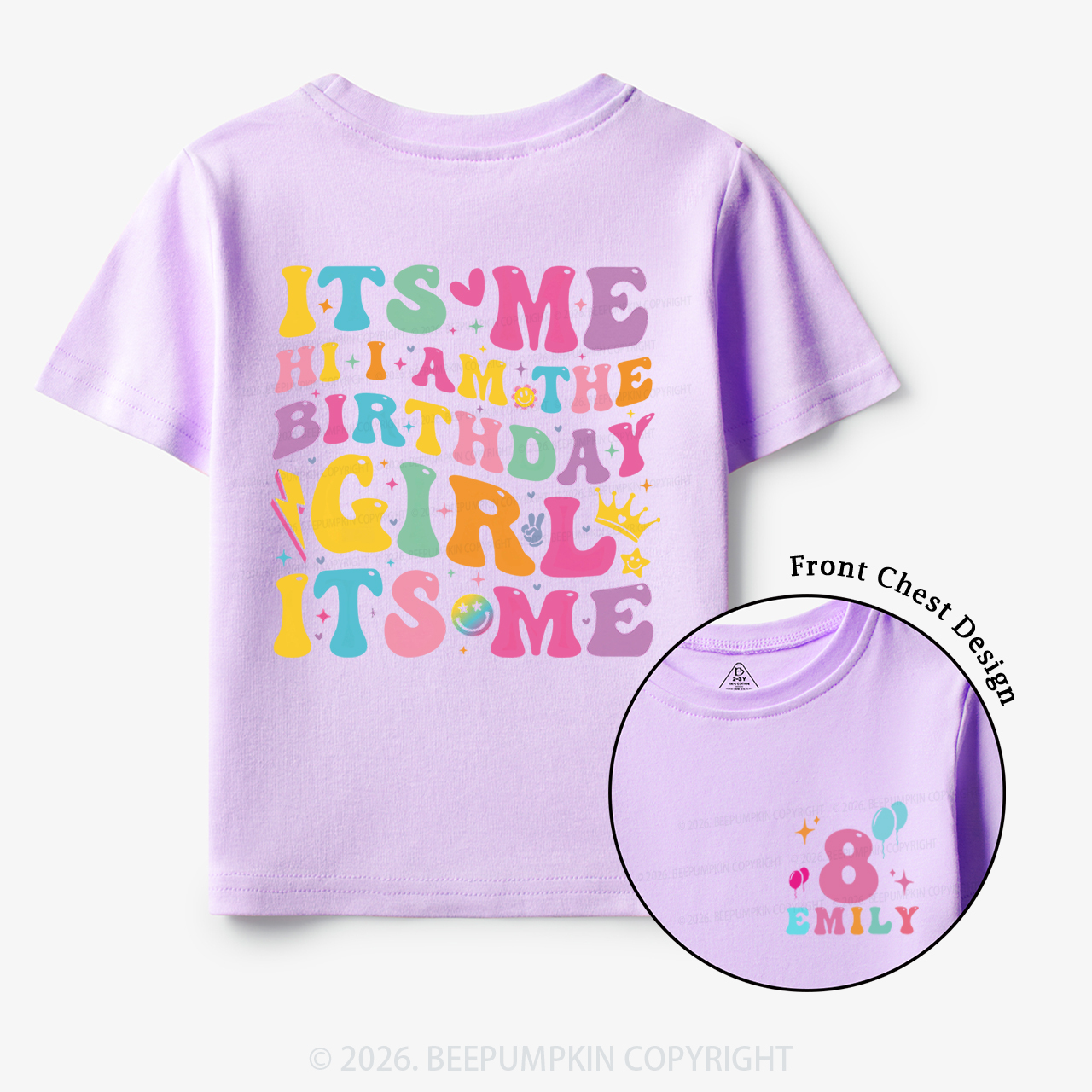 Personalized Birthday It's Me Hi Toddler&Kid's Tees