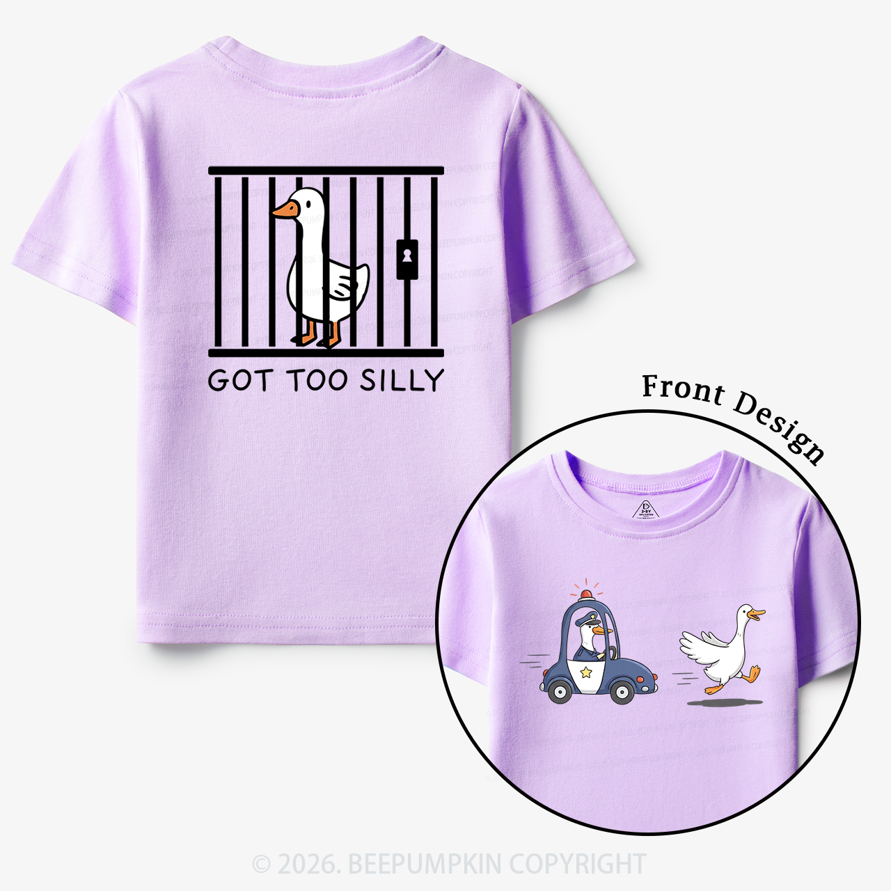 Got Too Silly Funny Goose Toddler&Kid's Tees