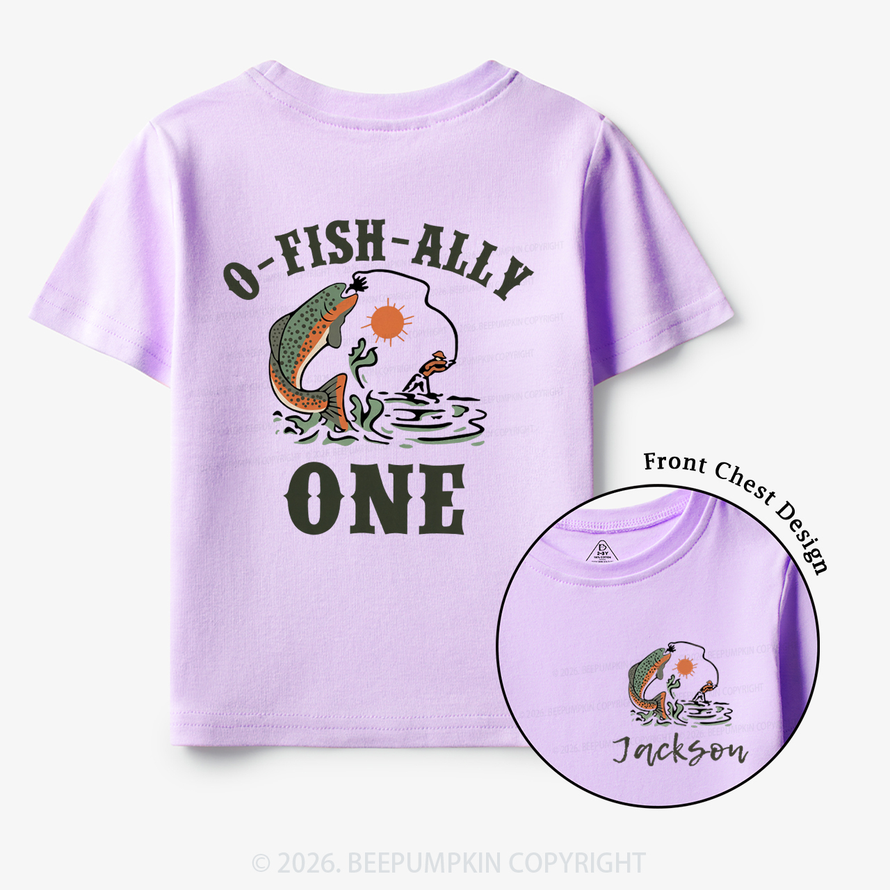 Personalized O-Fish-Ally One Birthday Party Toddler&Kid's Tees