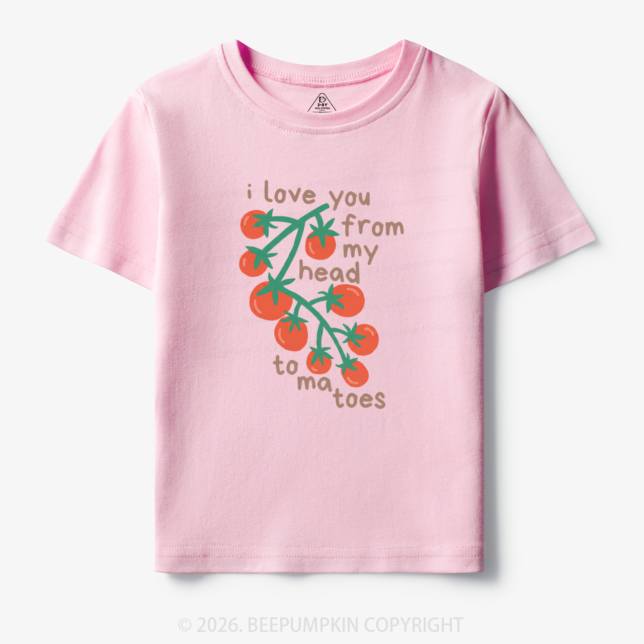 I Love You From My Head Tomatoes Toddler&Kid's Tees