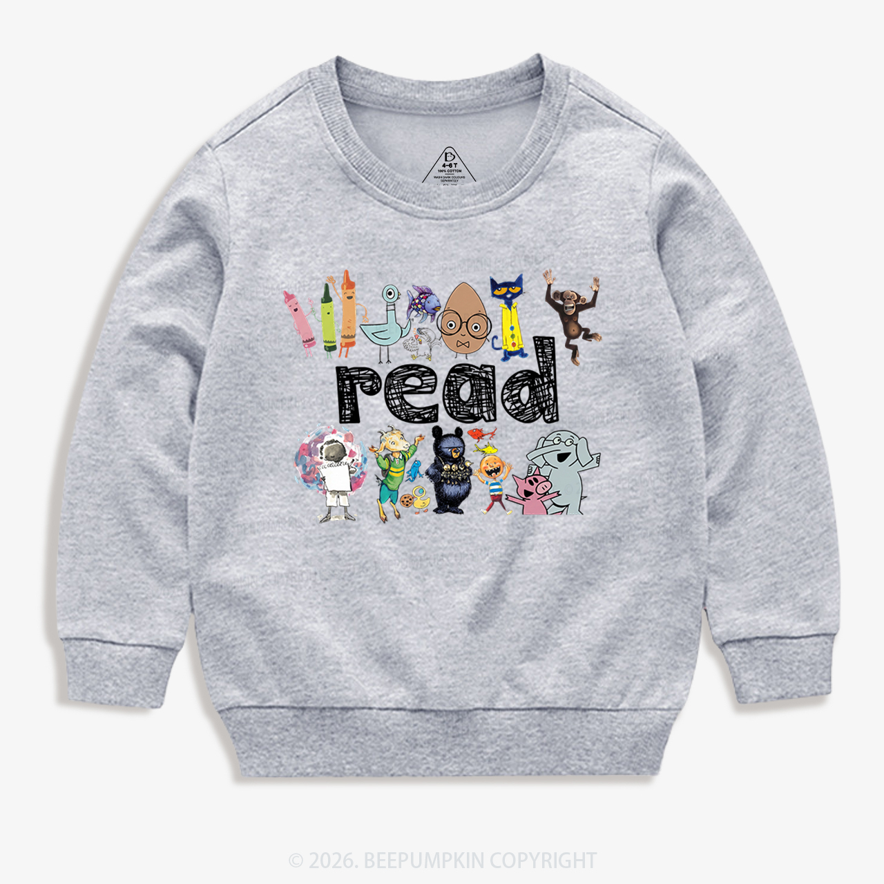 Read Books Funny Gift Kid's Sweatshirt