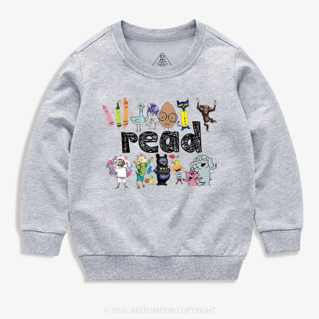 Read Books Funny Gift Kid's Sweatshirt