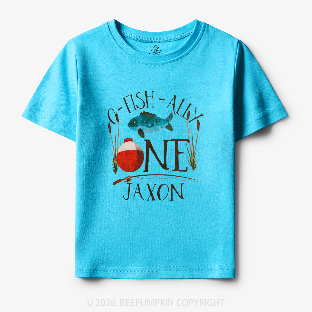 Personalized O-Fish-Ally Fish Birthday Toddler&Kid's Tees