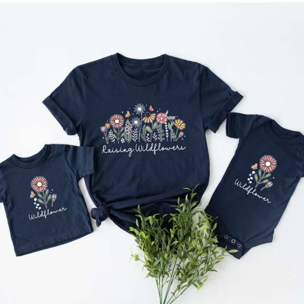 Raising Wildflowers Mother's Day Mom&Me Matching T-Shirts