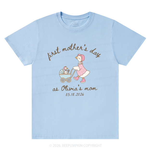Personalized Goose Mama First Mother's Day T-Shirts