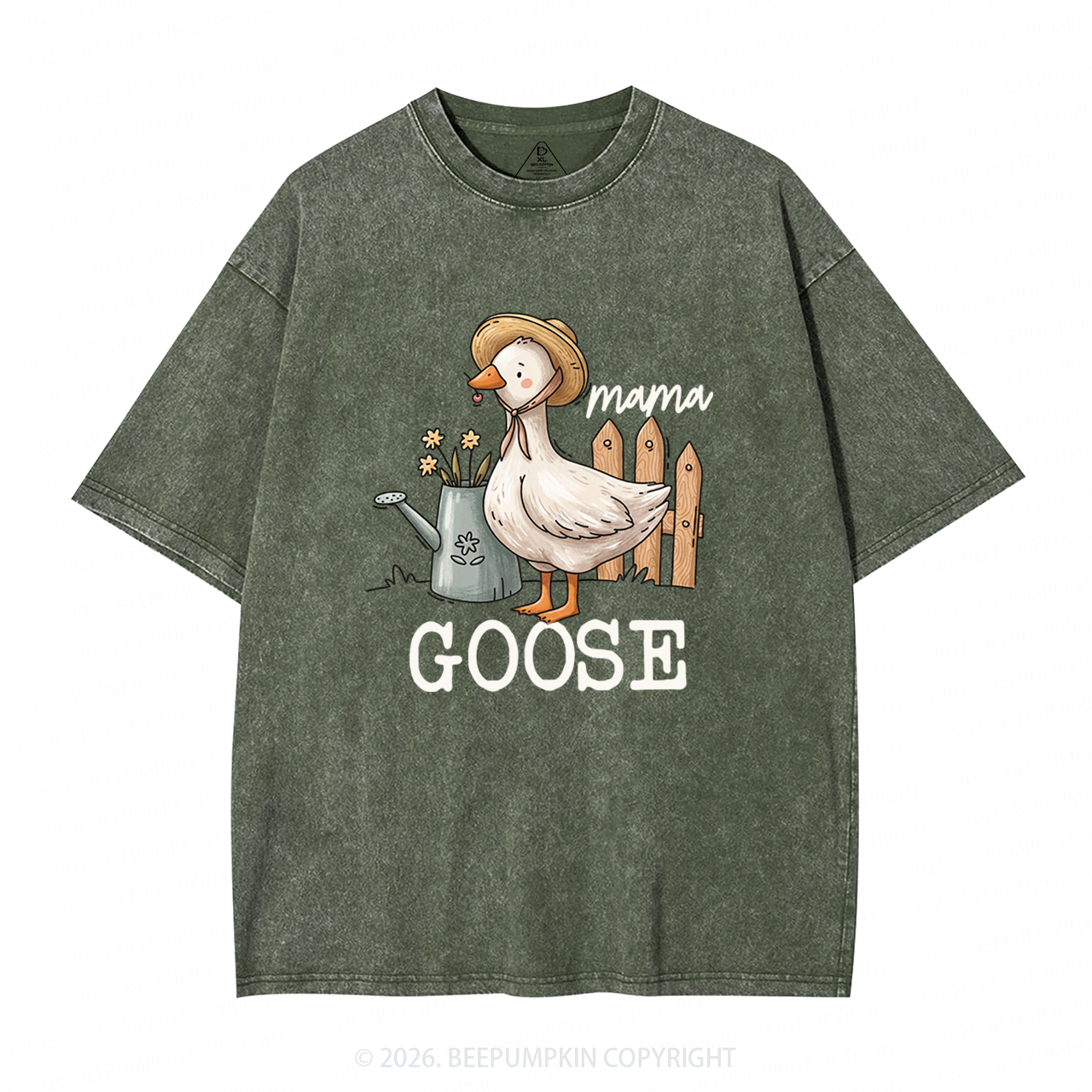 Mama Silly Goose Adult Washed T-Shirts