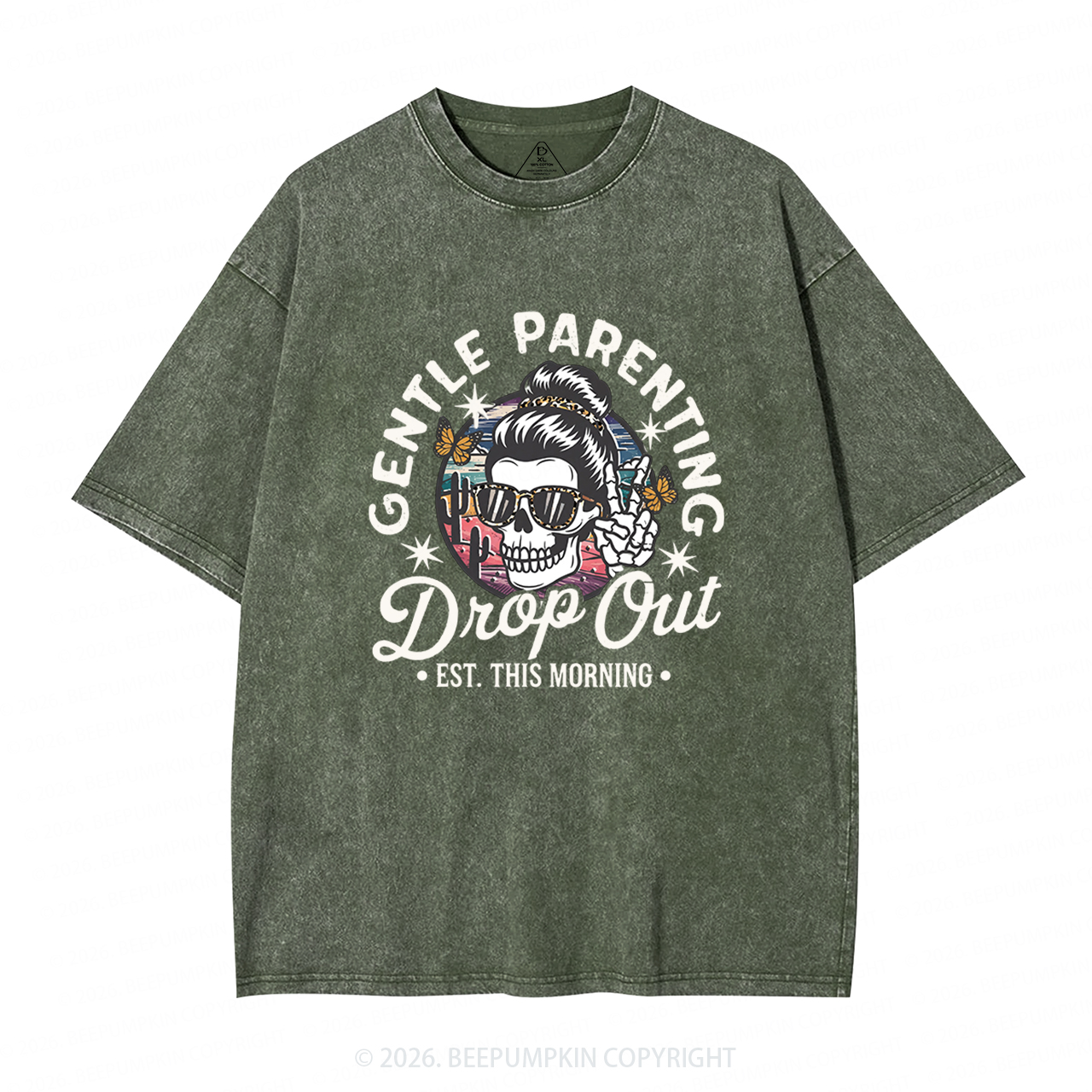 Gentle Parenting Drop Out Adult Washed T-Shirts