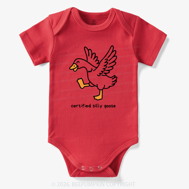 Funny Certified Silly Goose Bodysuit