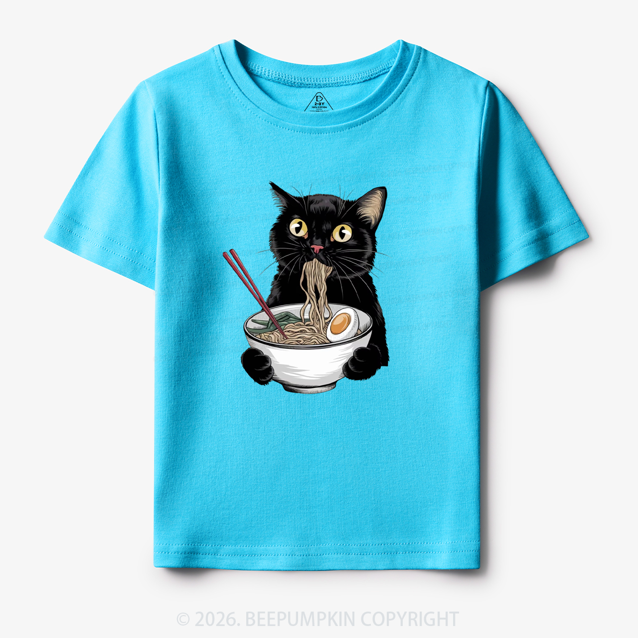Ramen Black Cat Toddler&Kid's Tees