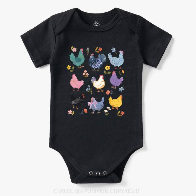 Funny Chicken Lovers Bodysuit