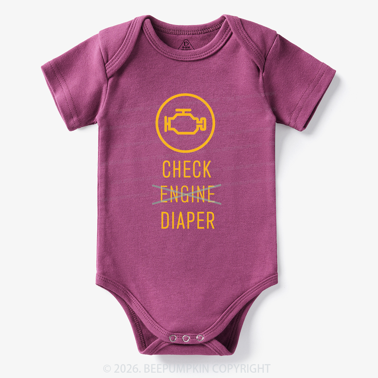 Check Engine Diaper Bodysuit