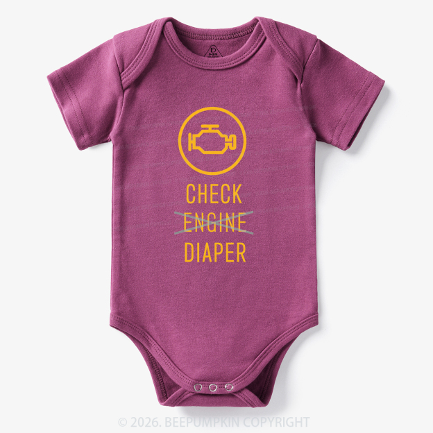 Check Engine Diaper Bodysuit