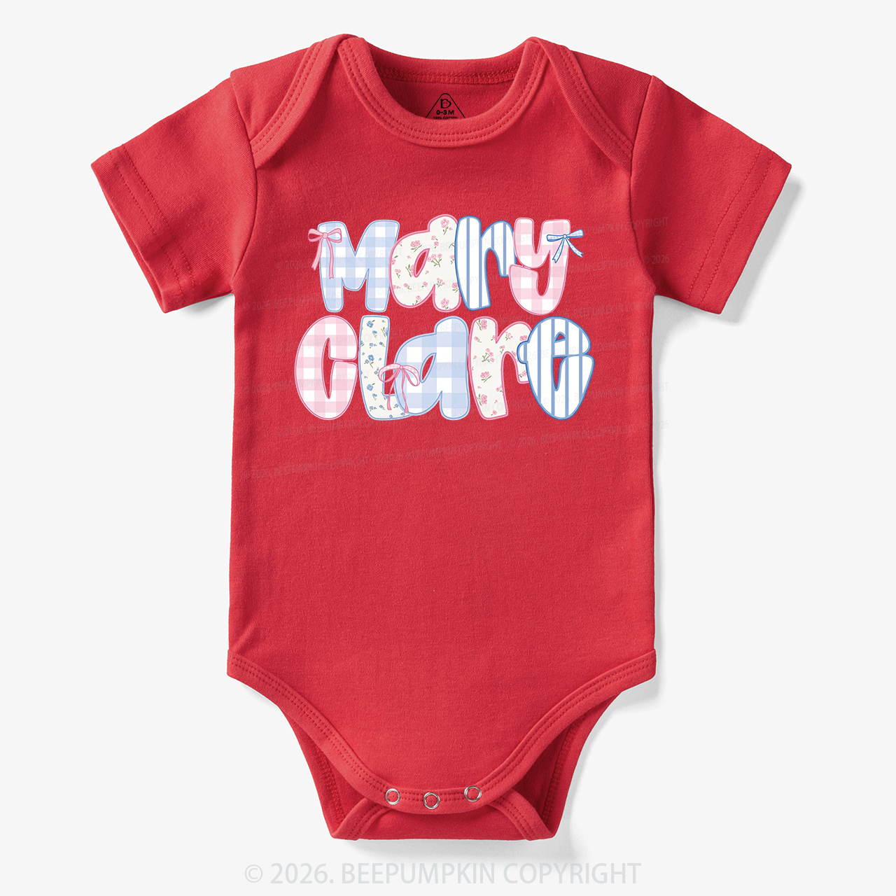Personalized Name Candy Letters Bodysuit