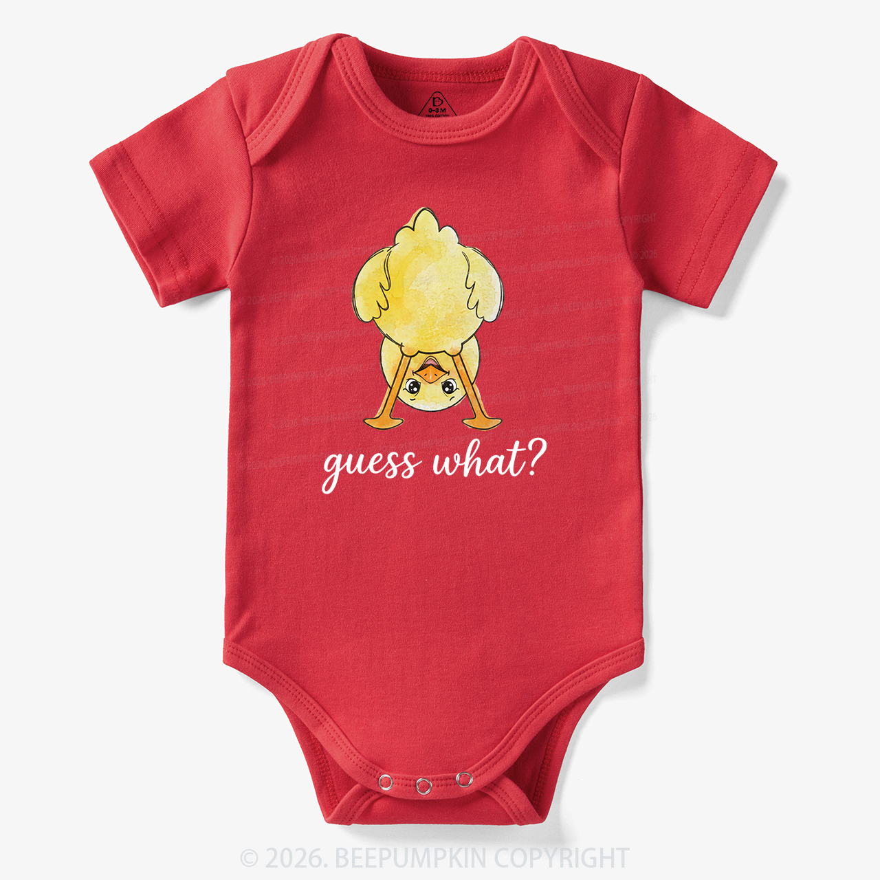 Guess What Chicken Butt Cute Funny Animal Bodysuit