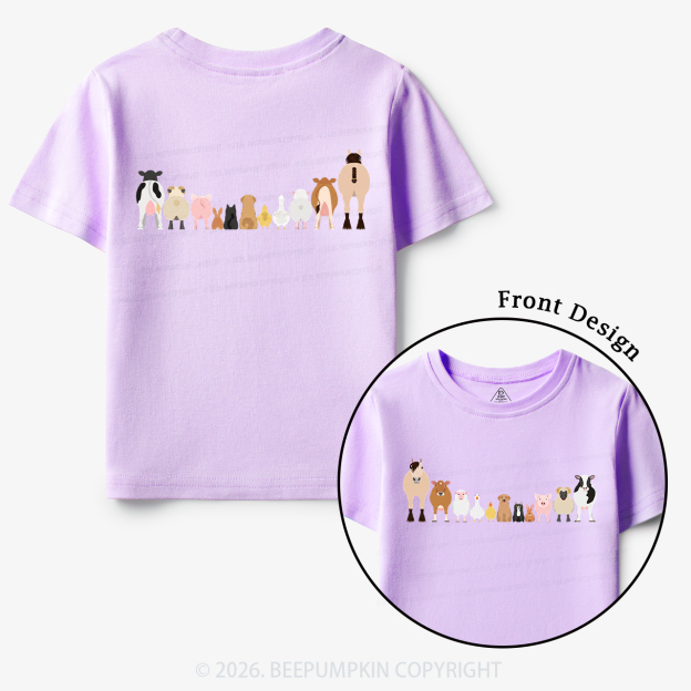 Cute Farm Animals Toddler&Kid's Tees
