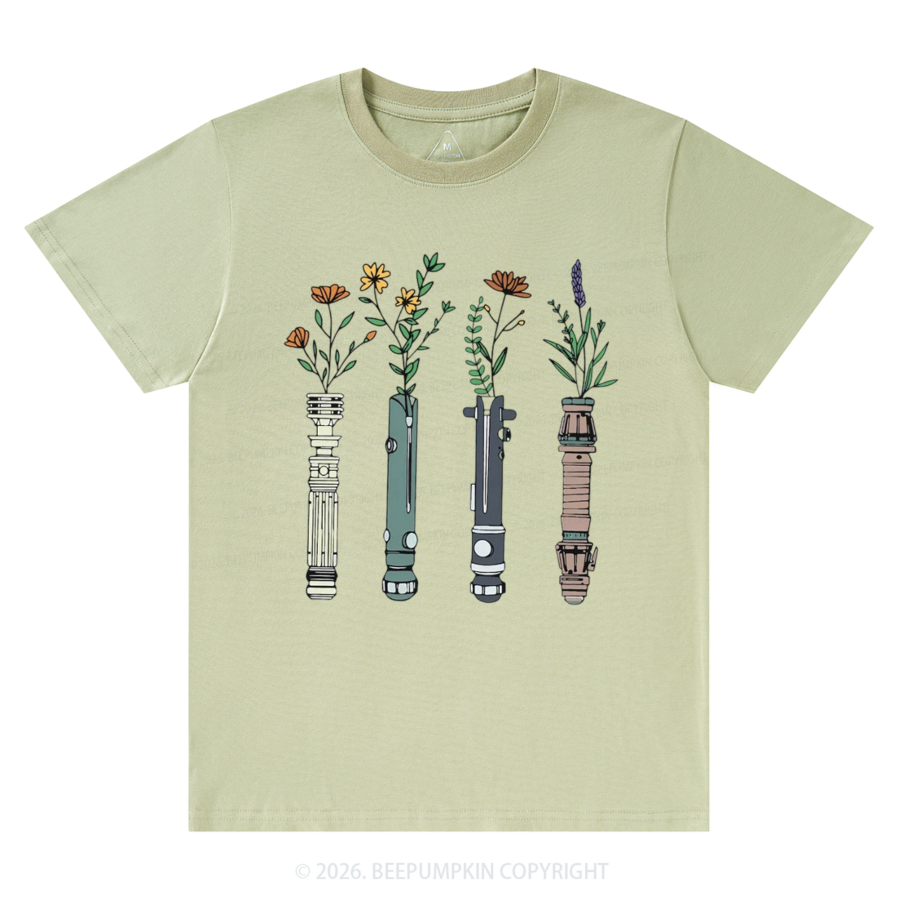 Floral Lightsaber Galaxy T-Shirts