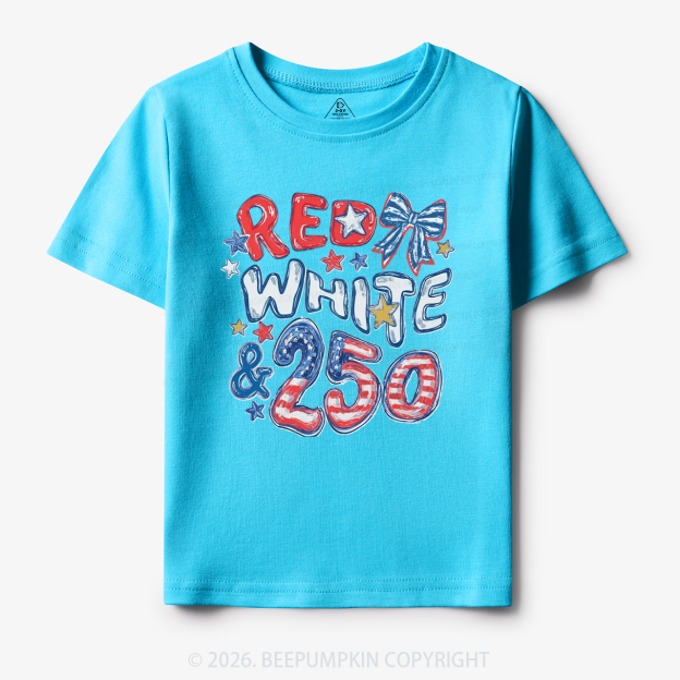Red White & 250 Anniversary Toddler&Kid's Tees