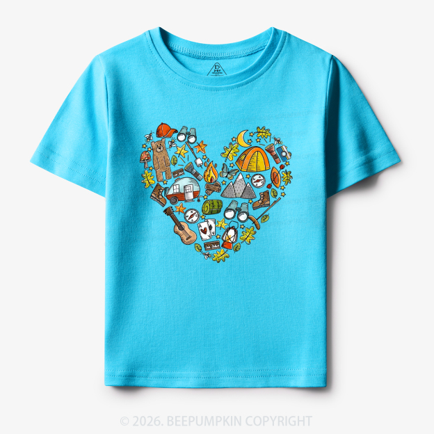 Love Camping Funny Hiking Toddler&Kid's Tees