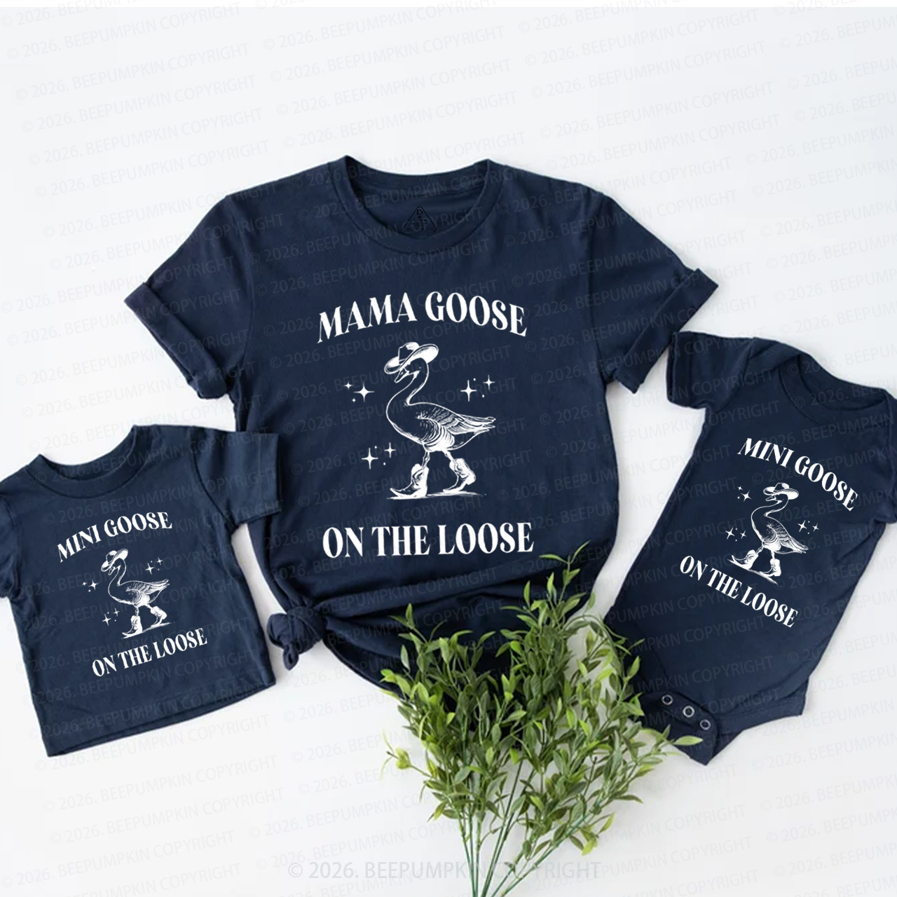 Mama Mini Goose On The Loose Mom&Me Matching T-Shirts