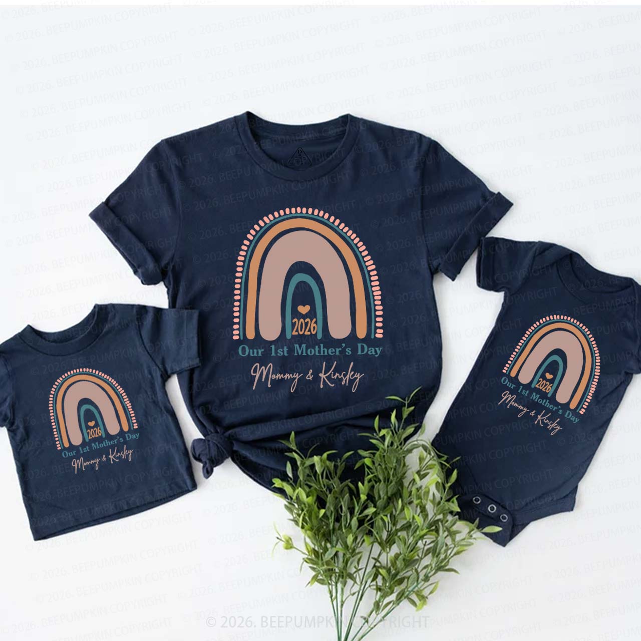 Rainbow Mother's Day Mom&Me Matching Tees