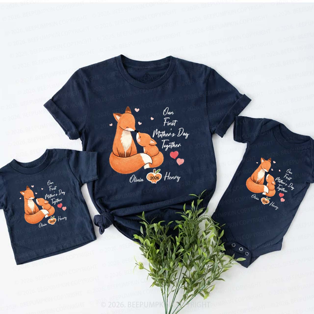 Squirrel First Mother's Day T-Shirts For Mom&Me