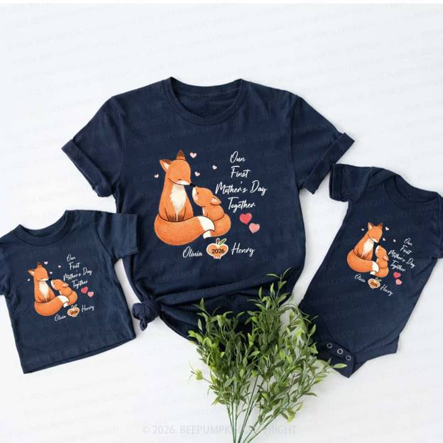 Squirrel First Mother's Day T-Shirts For Mom&Me