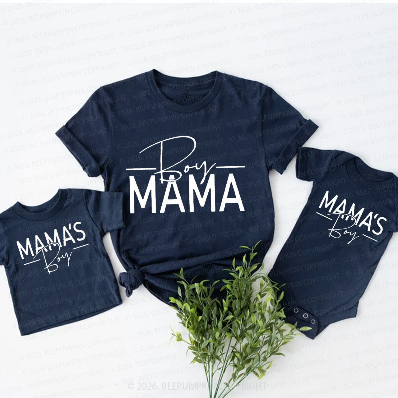 Boy Mama Mama's Boy Mom&Me Matching T-Shirts