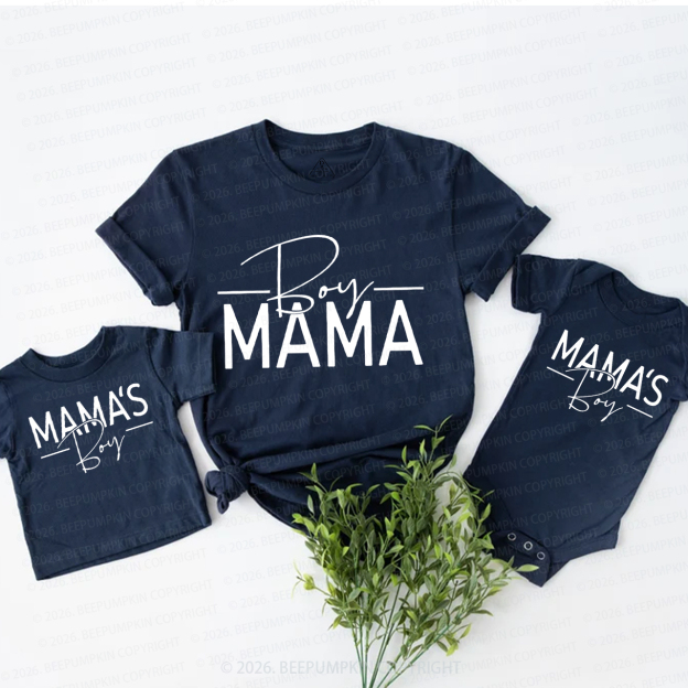 Boy Mama Mama's Boy Mom&Me Matching T-Shirts