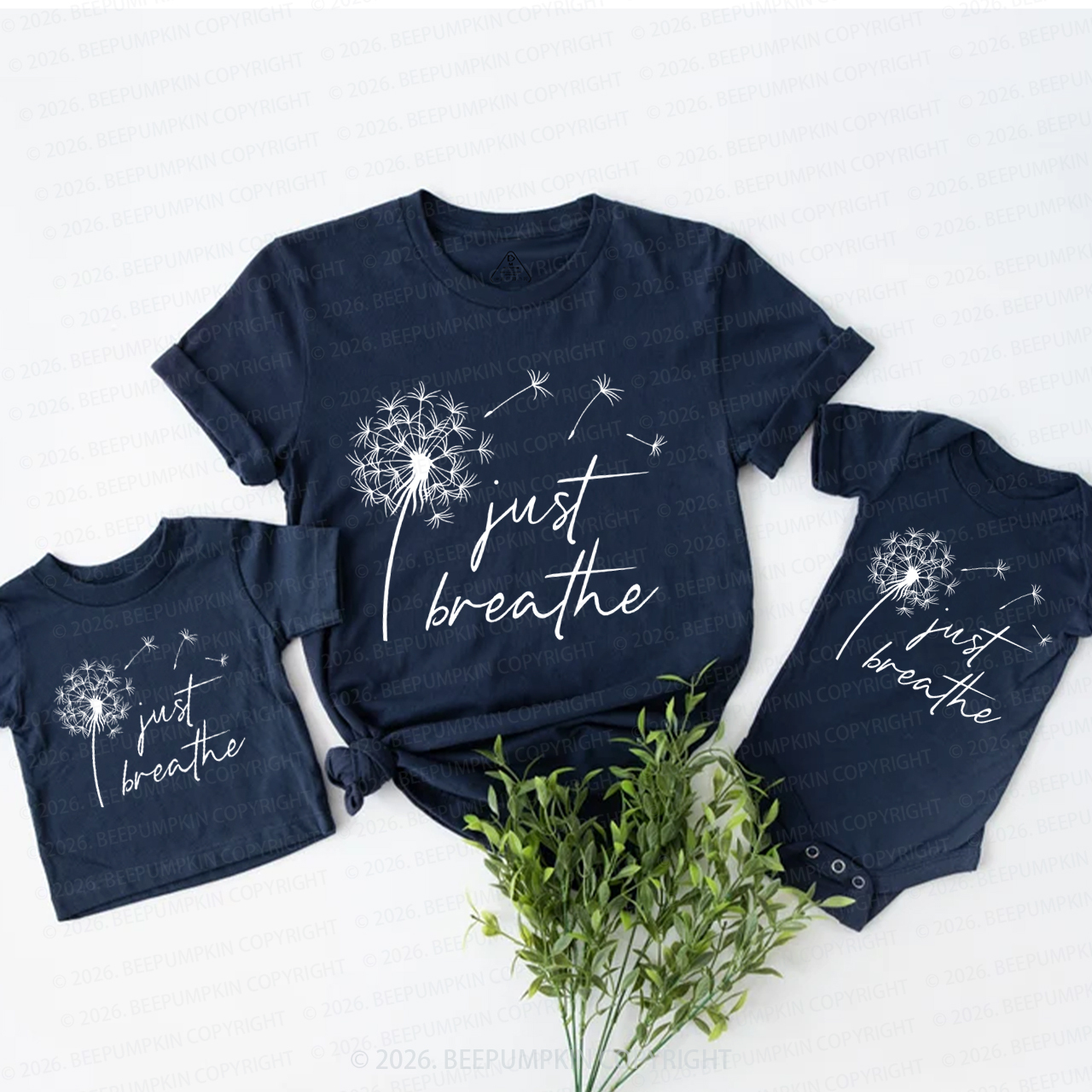 Just Breathe Dandelion Mom&Me Matching T-Shirts