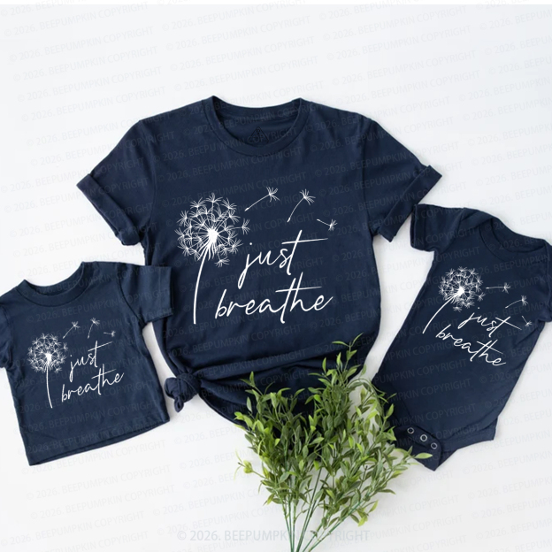 Just Breathe Dandelion Mom&Me Matching T-Shirts