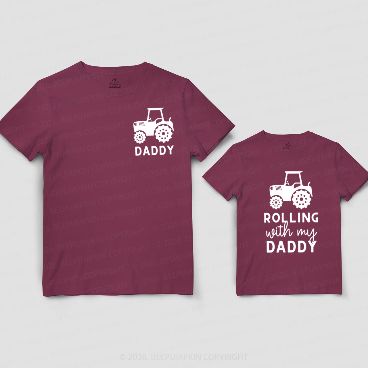 Personalized Rolling with My Family Dad&Me Matching Shirts
