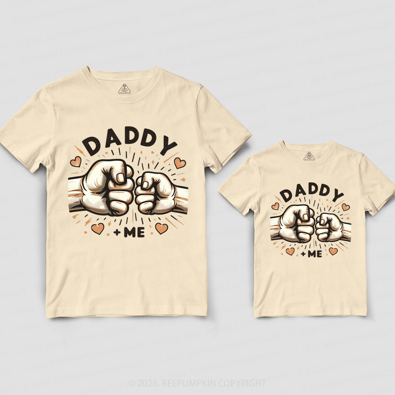 Daddy and Me Fist Bump Dad&Me Matching Shirts