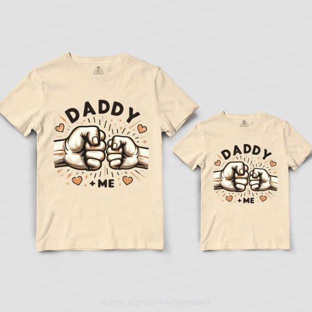Daddy and Me Fist Bump Dad&Me Matching Shirts