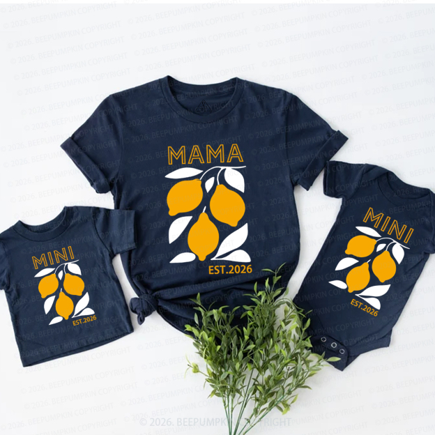 Lemon Mama and Mini Mom&Me Matching T-Shirts