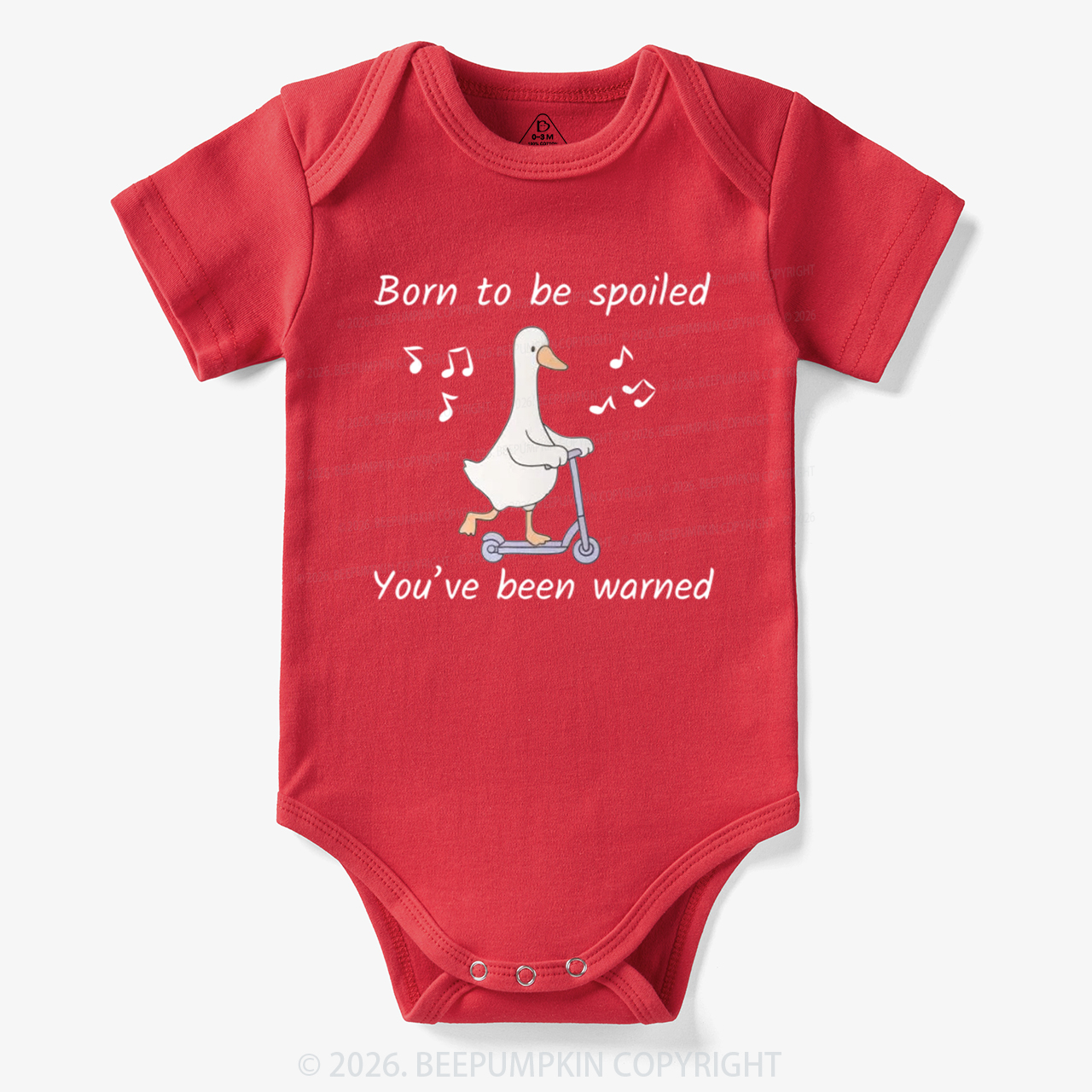 Born To Be Spoiled You’ve Been Warned Bodysuit