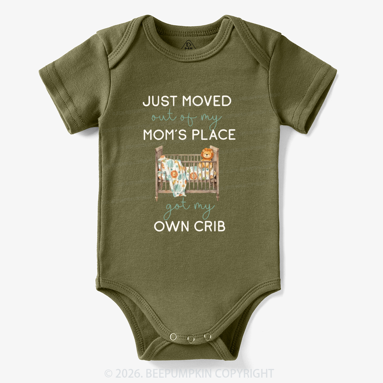 Moved out of my Mom's Place Got My Own Crib Funny Bodysuit