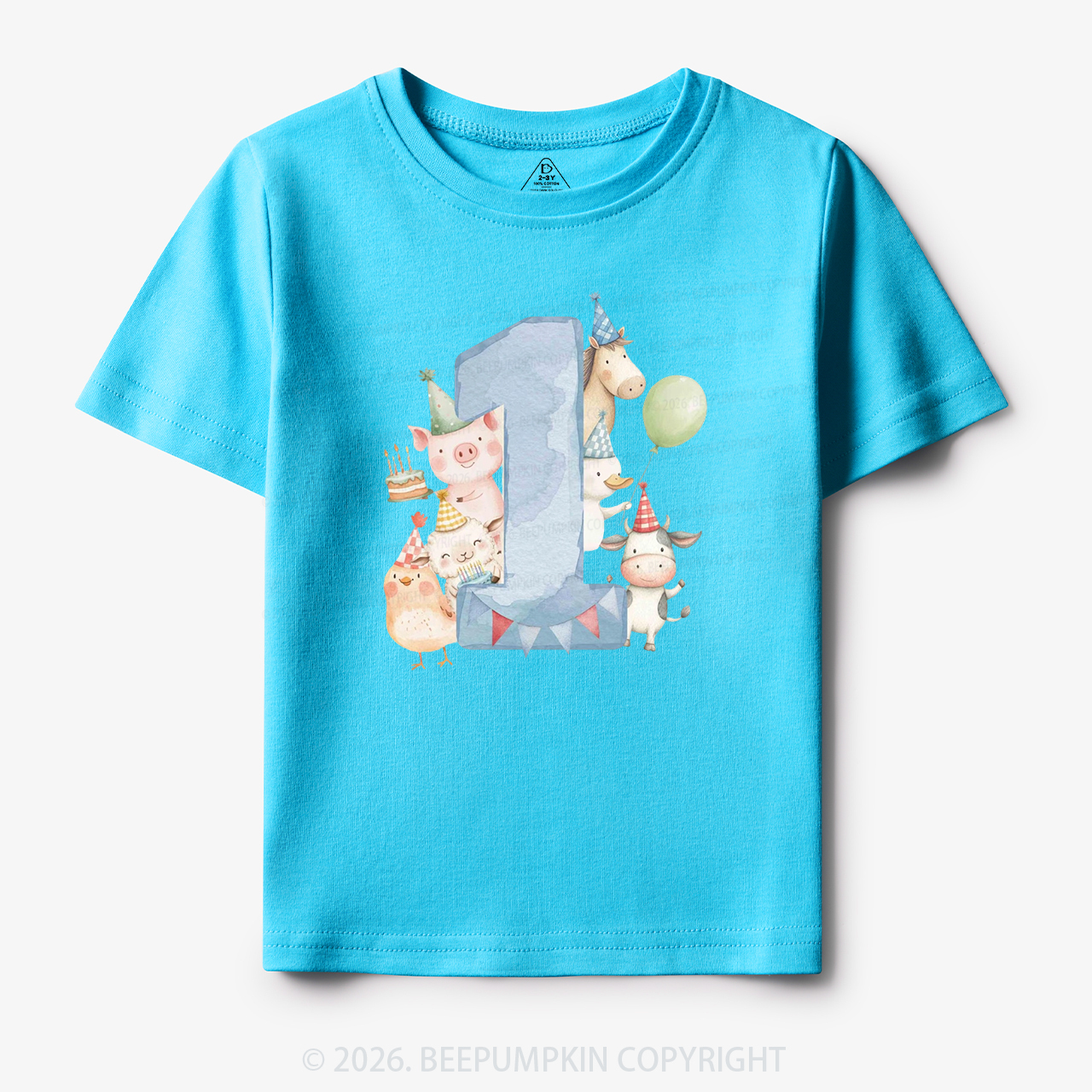 Personalized Farm Birthday Toddler&Kid's Tees
