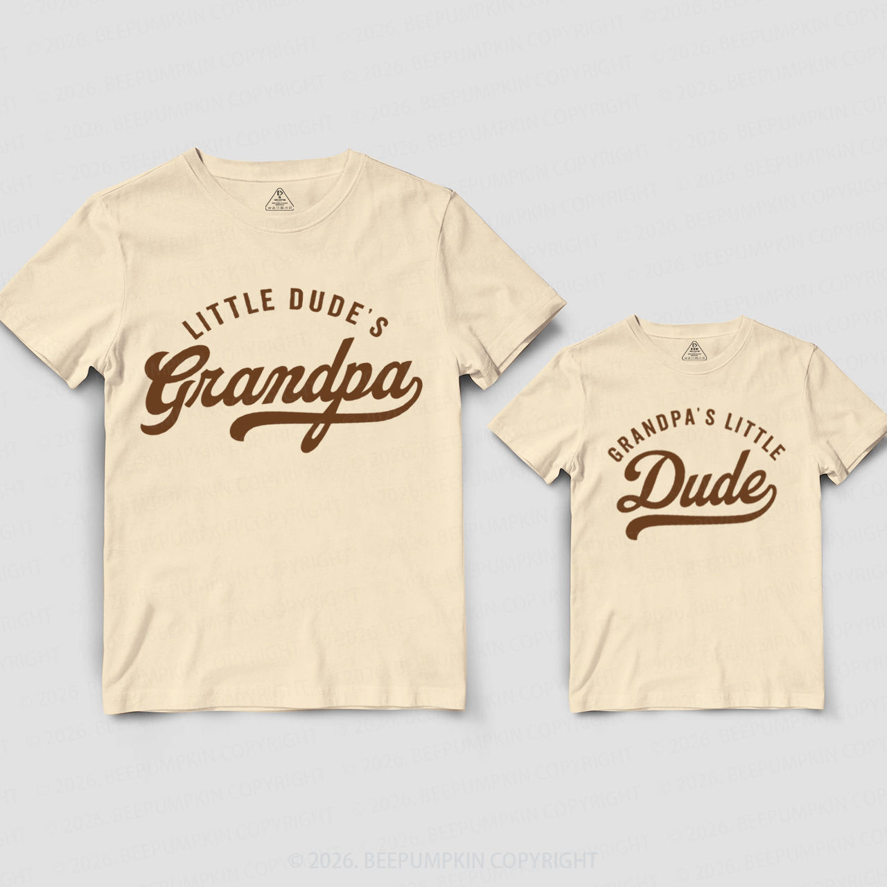 Grandpa’s Little Dude Grandpa&Me Matching Shirts