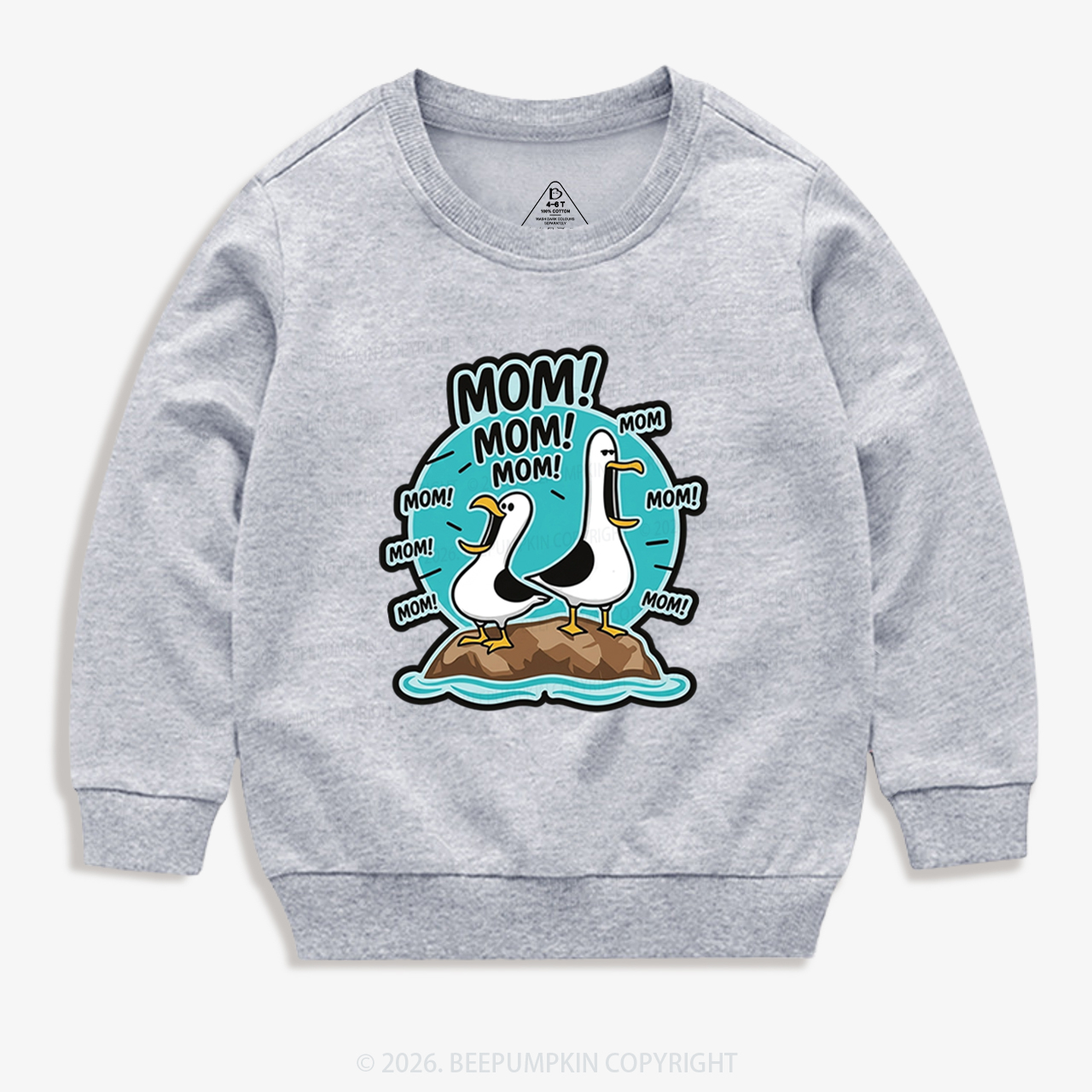 Funny Seagull MOM Kid's Sweatshirt