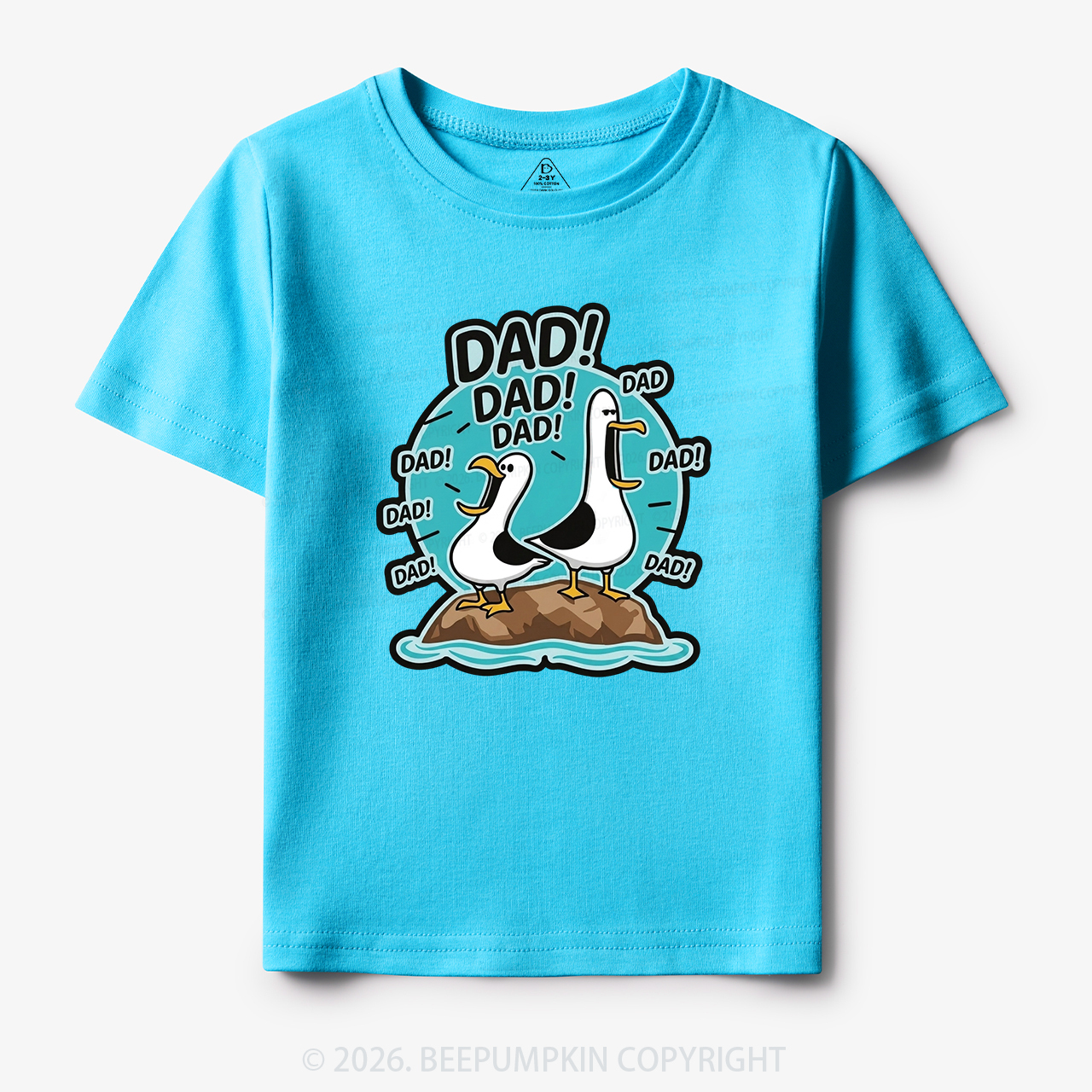 Funny Seagull DAD Toddler&Kid's Tees