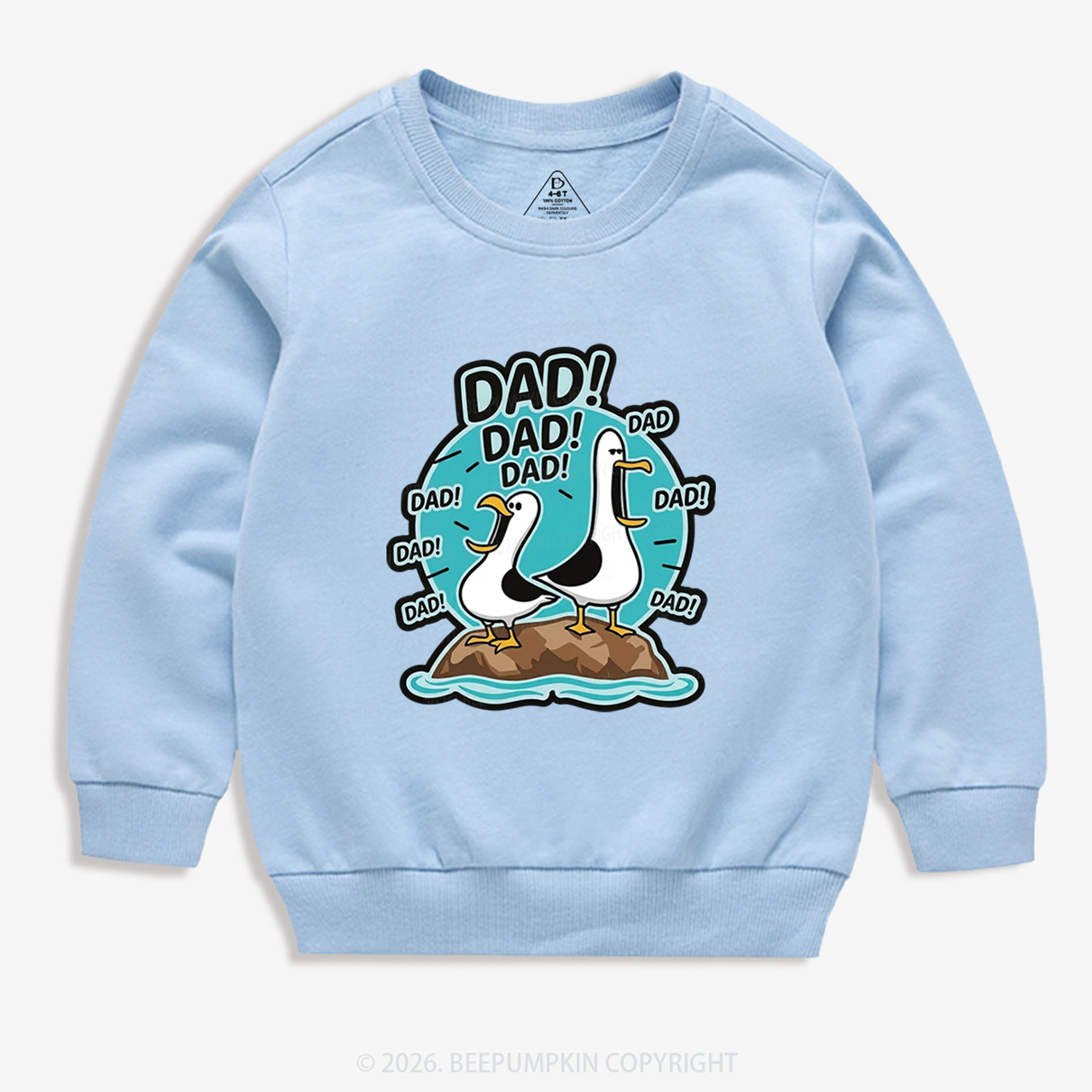 Funny Seagull DAD Kid's Sweatshirt