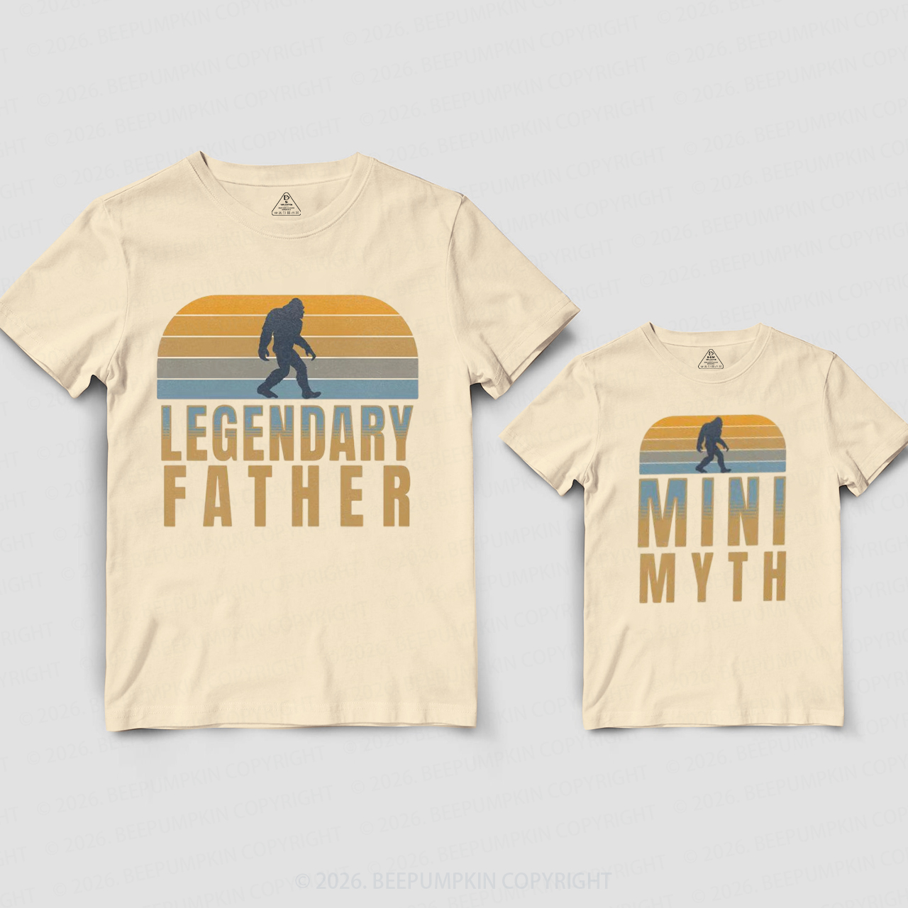 Bigfoot Dad and Baby Dad&Me Matching Shirts