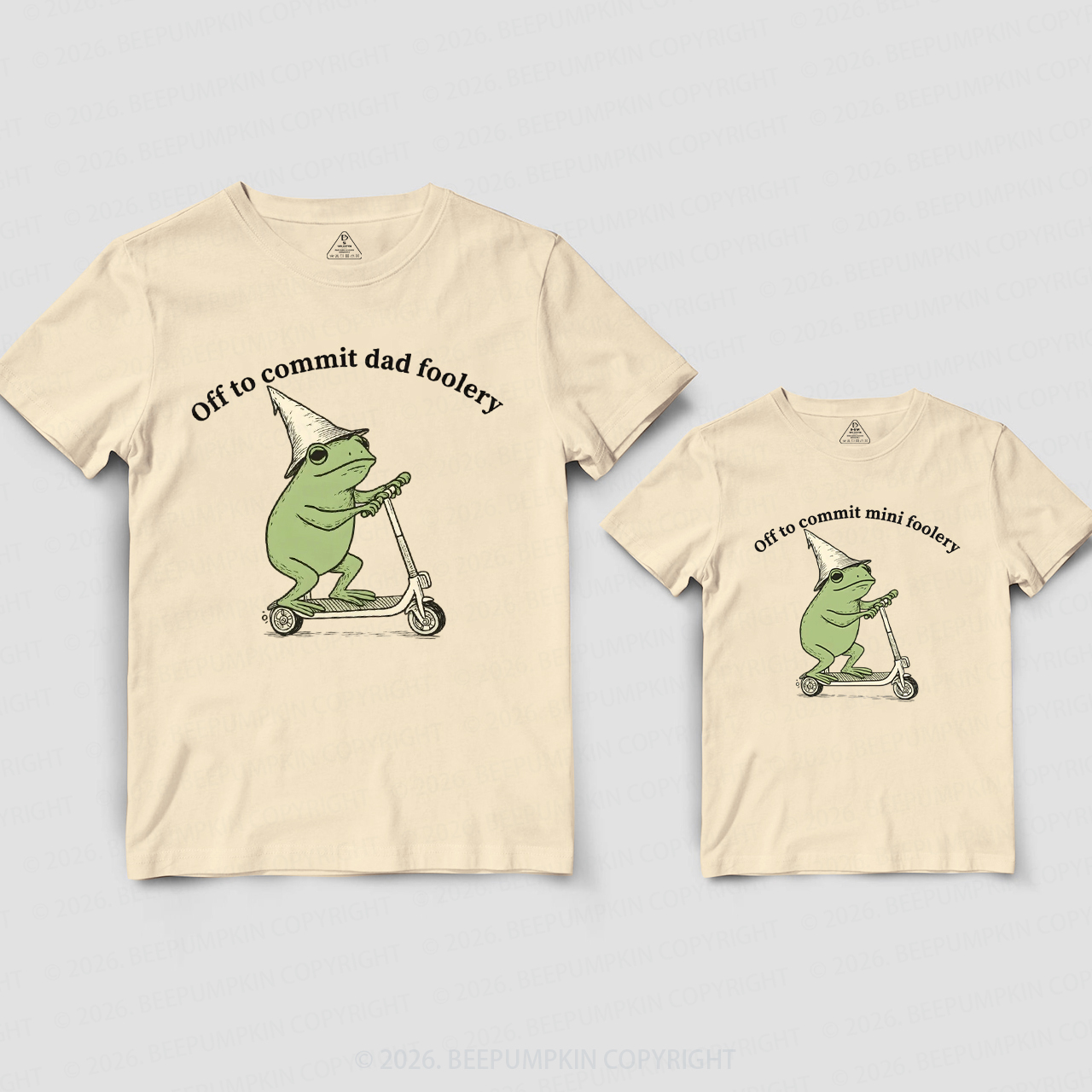 Foolery Mini Foolery Frog Scooter Dad&Me Matching Shirts
