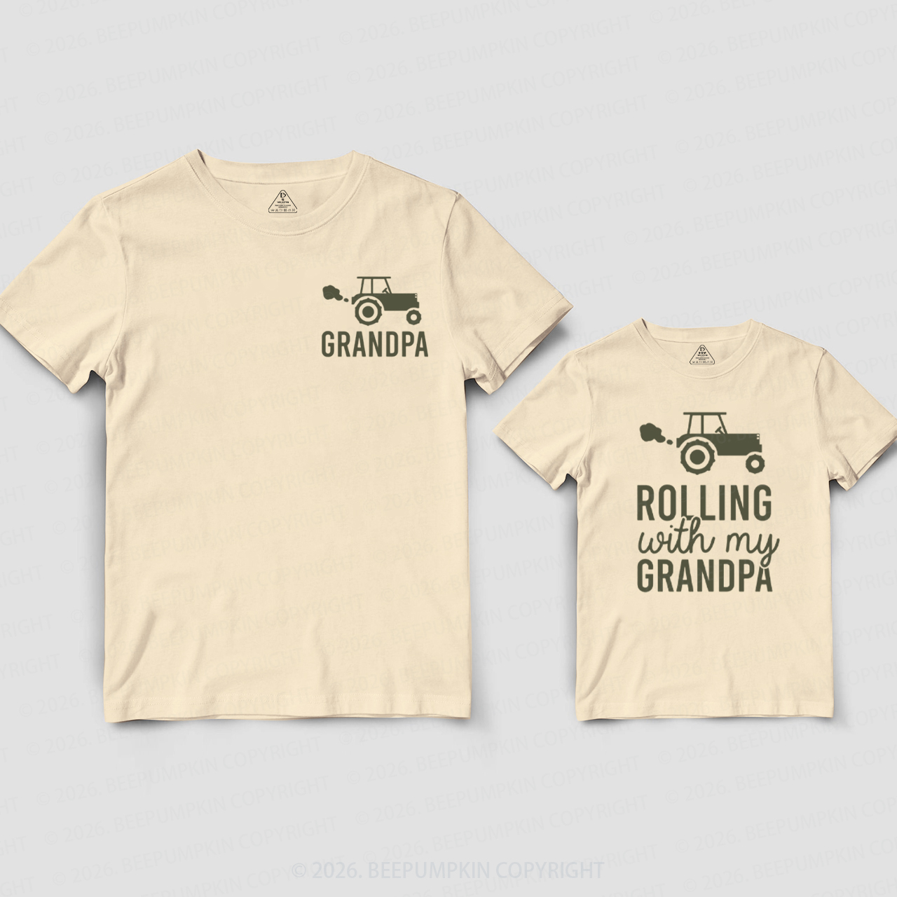 Grandpa & Rolling with my Grandpa Matching Shirts