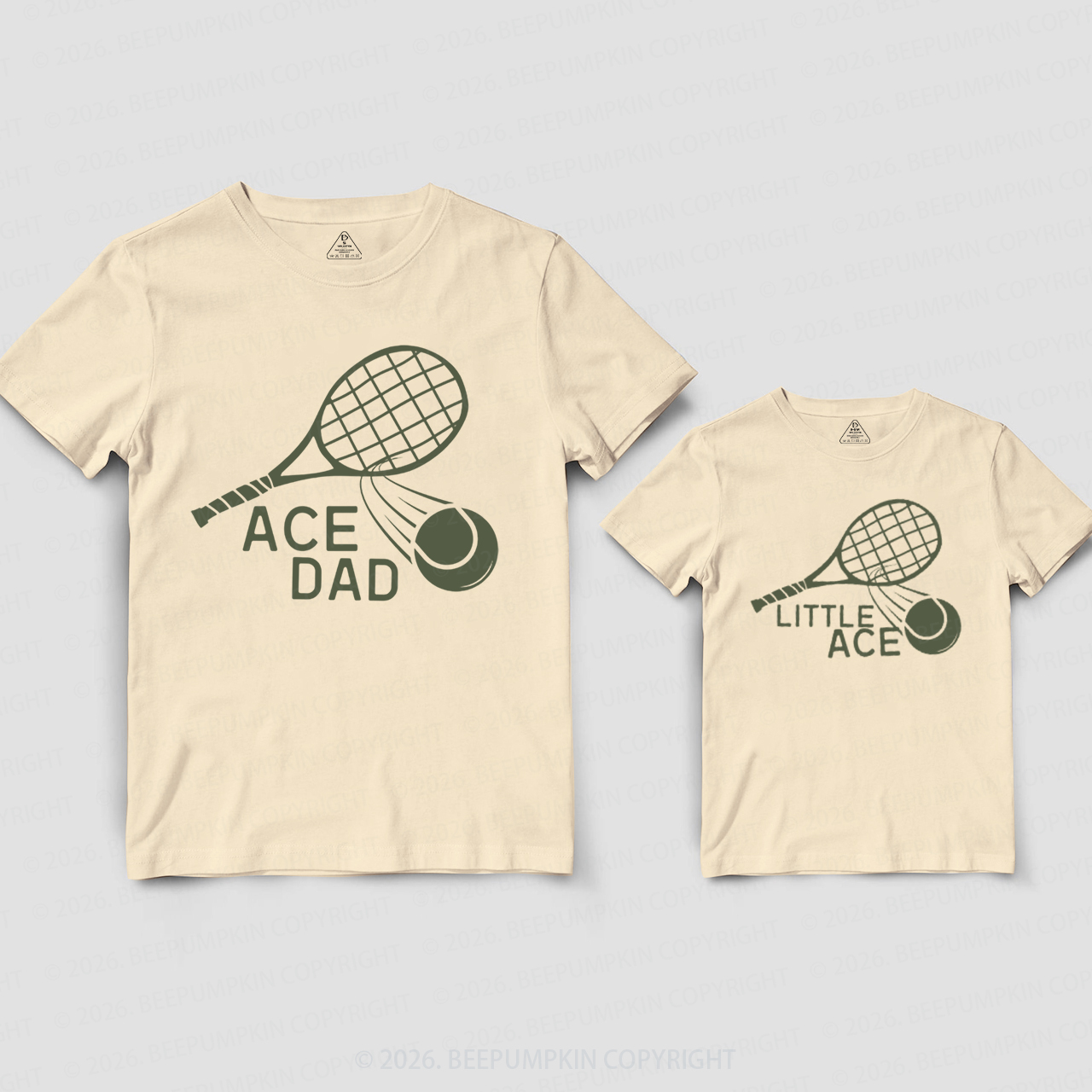 Tennis Fathers Day Dad&Me Matching Shirts