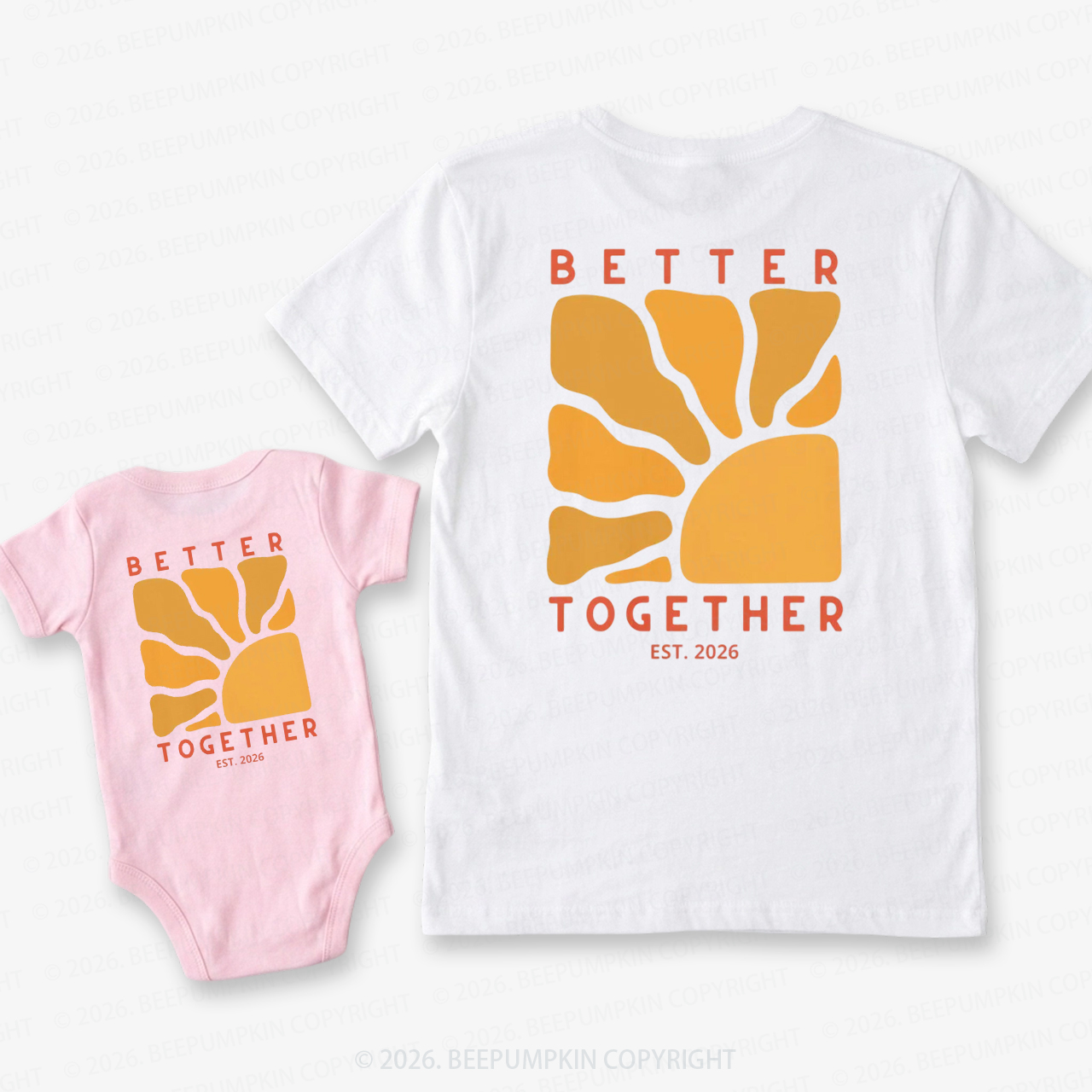 Better Together Retro Sun Dad&Me Matching Shirts