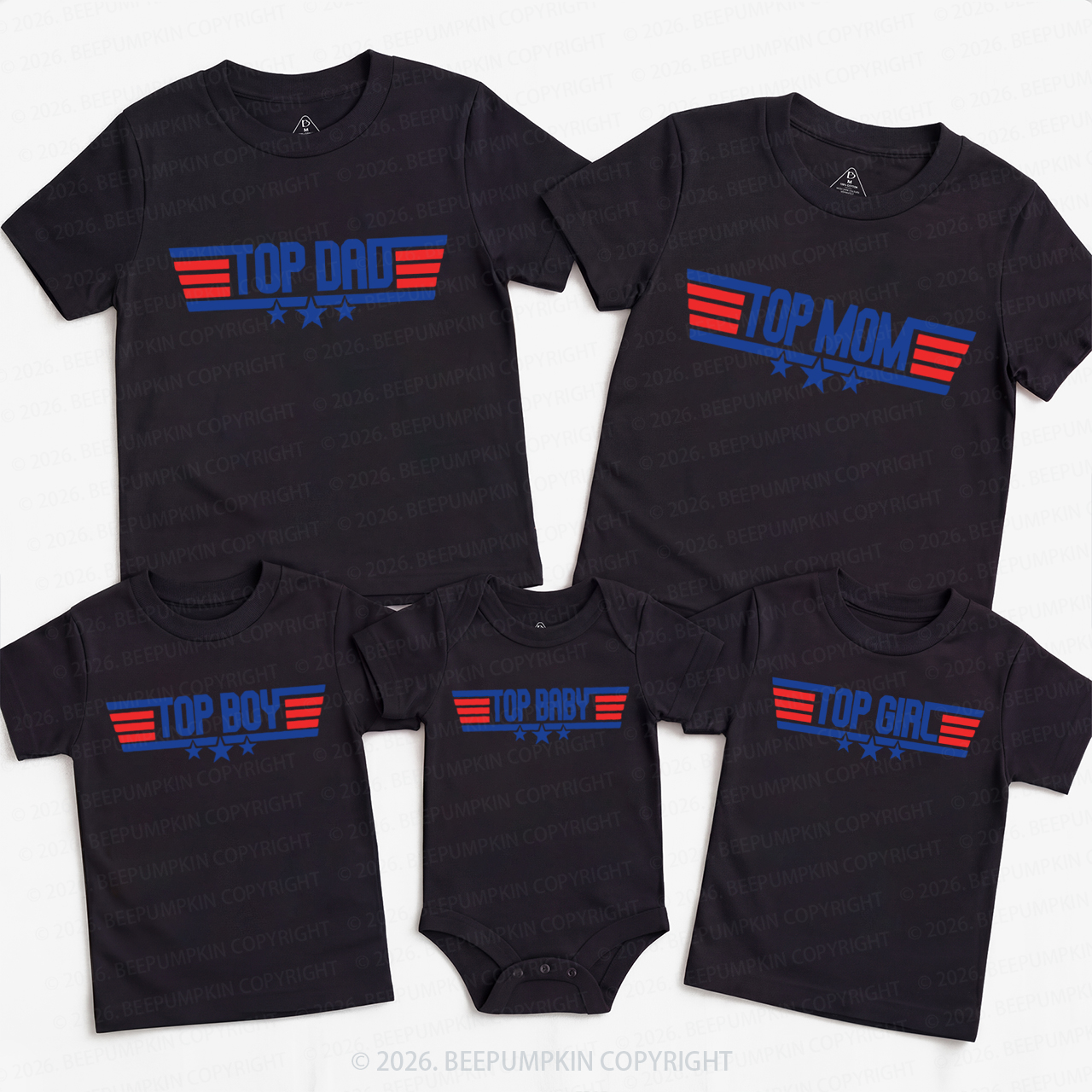Personalized Top Family Family Matching T-Shirts