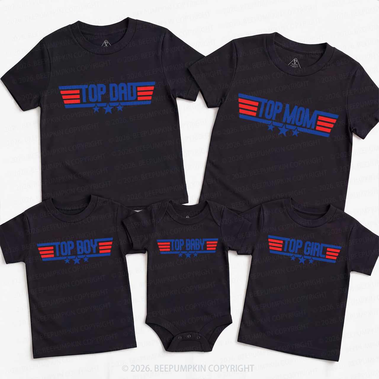 Personalized Top Family Family Matching T-Shirts